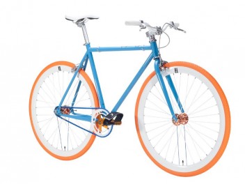 Vélo fixie blue orange