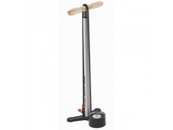 Pompe à pied Lezyne STEEL FLOOR DRIVE argent