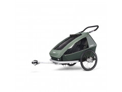 Remorque à vélo 2 enfants CROOZER VAAYA Kaki