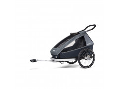 Remorque à vélo 1 enfant CROOZER VAAYA Bleu Graphite