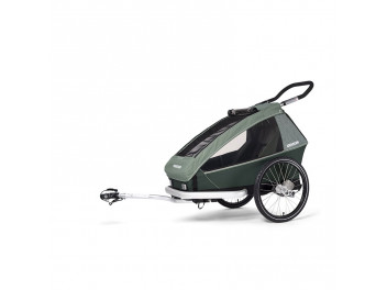 Remorque à vélo 1 enfant CROOZER VAAYA Kaki