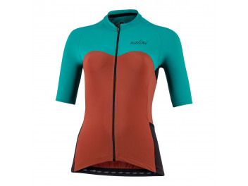 Maillot vélo Nalini Sun Block Turquoise Femme